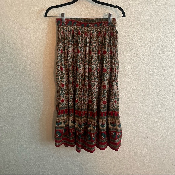 Vintage Y2K Boho Floral Womens Maxi Skirt - Picture 5 of 5